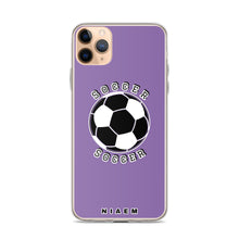 Load image into Gallery viewer, Soccer iPhone Case (Purple 1)