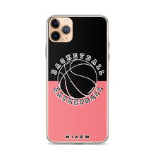 Load image into Gallery viewer, Basketball iPhone Case (Black &amp; Pink 2)