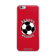 Load image into Gallery viewer, Soccer iPhone Case (Red)