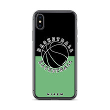 Load image into Gallery viewer, Basketball iPhone Case (Black &amp; Green 4)