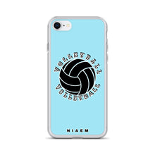Load image into Gallery viewer, Light blue volleyball iPhone SE phone cases