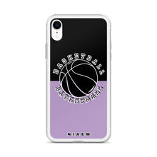 Load image into Gallery viewer, Basketball iPhone Case (Black &amp; Purple 2)