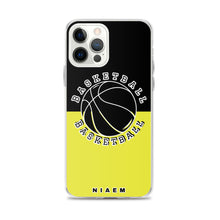 Load image into Gallery viewer, Basketball iPhone Case (Black &amp; Yellow 3)