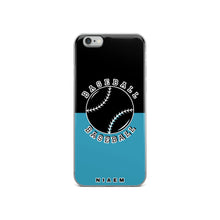 Load image into Gallery viewer, Baseball iPhone Case (Black &amp; Blue)