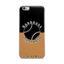Load image into Gallery viewer, Baseball iPhone Case (Black &amp; Nude)