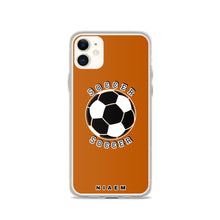 Load image into Gallery viewer, Soccer iPhone Case (Brown 1)