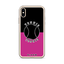 Load image into Gallery viewer, Tennis iPhone Case (Black &amp; Pink)