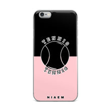 Load image into Gallery viewer, Tennis iPhone Case (Black &amp; Pink 3)