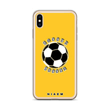 Load image into Gallery viewer, Soccer iPhone Case (Yellow)