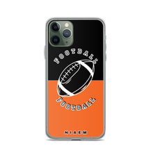Load image into Gallery viewer, American Football iPhone Case (Black &amp; Orange)