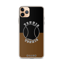 Load image into Gallery viewer, Tennis iPhone Case (Black &amp; Brown)