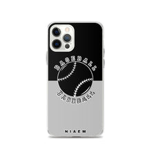 Load image into Gallery viewer, Baseball iPhone Case (Black &amp; Grey 2)