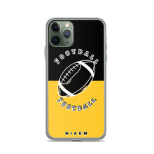 Load image into Gallery viewer, American Football iPhone Case (Black &amp; Yellow)