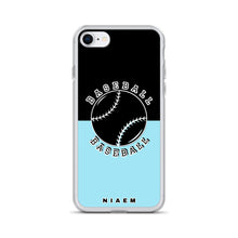 Load image into Gallery viewer, Baseball iPhone Case (Black &amp; Blue 6)