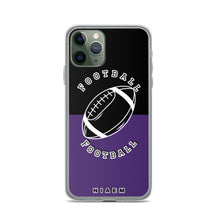 Load image into Gallery viewer, American Football iPhone Case (Black &amp; Purple)