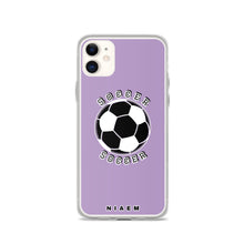 Load image into Gallery viewer, Soccer iPhone Case (Purple 2)