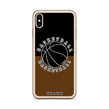 Load image into Gallery viewer, Basketball iPhone Case (Black &amp; Brown)