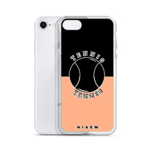 Load image into Gallery viewer, Tennis iPhone Case (Black &amp; Orange 2)