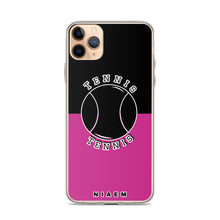 Load image into Gallery viewer, Tennis iPhone Case (Black &amp; Pink)