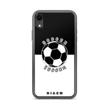 Load image into Gallery viewer, Soccer iPhone Case (Black &amp; White)