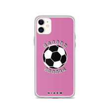 Load image into Gallery viewer, Soccer iPhone Case (Pink 1)