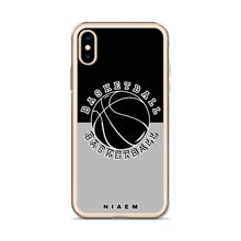 Load image into Gallery viewer, Basketball iPhone Case (Black &amp; Grey 2)
