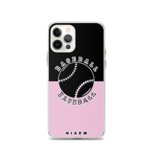 Load image into Gallery viewer, Baseball iPhone Case (Black &amp; Pink 4)