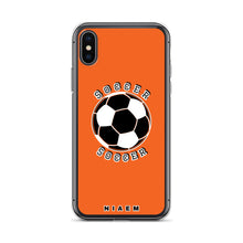 Load image into Gallery viewer, Soccer iPhone Case (Light Orange)