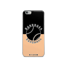 Load image into Gallery viewer, Baseball iPhone Case (Black &amp; Nude 1)