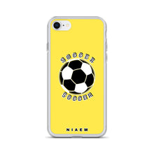 Load image into Gallery viewer, Soccer iPhone Case (Yellow 1)