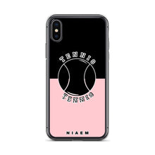 Load image into Gallery viewer, Tennis iPhone Case (Black &amp; Pink 3)