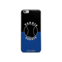 Load image into Gallery viewer, Tennis iPhone Case (Black &amp; Blue 2)