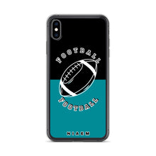 Load image into Gallery viewer, American Football iPhone Case (Black &amp; Blue 3)