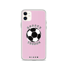 Load image into Gallery viewer, Soccer iPhone Case (Pink 4)