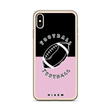 Load image into Gallery viewer, American Football iPhone Case (Black &amp; Pink 4)