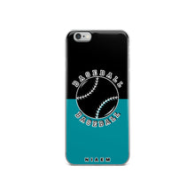 Load image into Gallery viewer, Baseball iPhone Case (Black &amp; Blue 3)