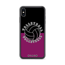Load image into Gallery viewer, Volleyball iPhone Case (Black &amp; Pink 6)