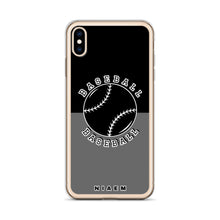 Load image into Gallery viewer, Baseball iPhone Case (Black &amp; Grey)