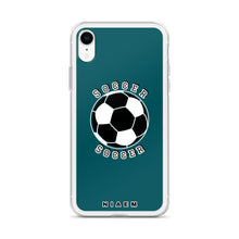 Load image into Gallery viewer, Soccer iPhone Case (Blue 4)