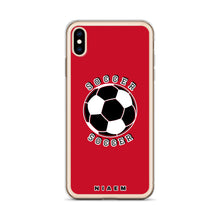 Load image into Gallery viewer, Soccer iPhone Case (Red)
